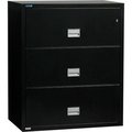 Phoenix Safe International Phoenix Safe Lateral 31" 3-Drawer Fire and Water Resistant File Cabinet, Black - LAT3W31B